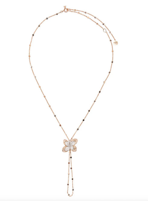 18K rose gold Petit Garden diamond necklace